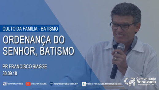 Ordenança do SENHOR, BATISMO