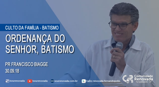 Ordenança do SENHOR, BATISMO