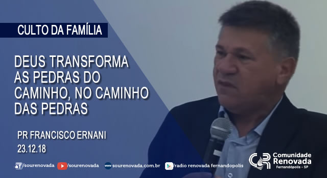 DEUS transforma as pedras do caminho, no caminho da pedras