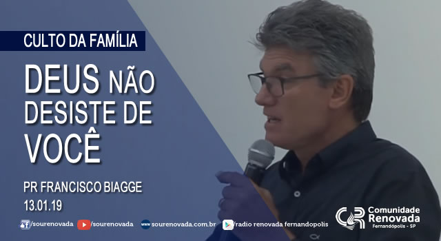 DEUS não desiste de você