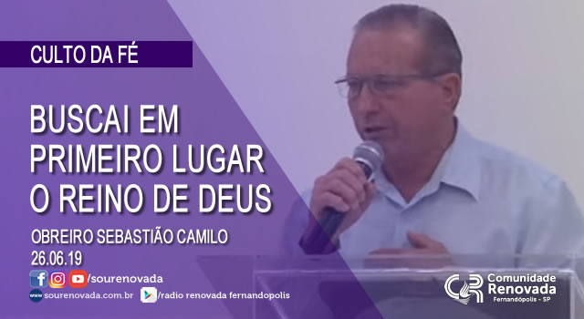 Buscar em primeiro lugar o reino de DEUS